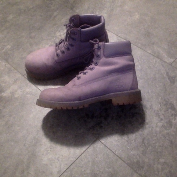 Timberland Kids Boots Size 4.5 Light Purple - Picture 8 of 10